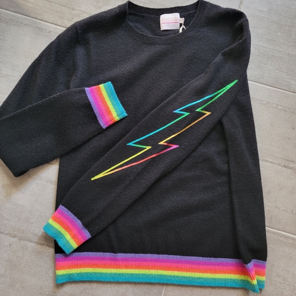 Brodie Cashmere Sweaters - Nwt brodie cashmere lightening bolt sweater
